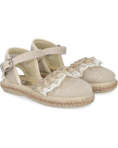 Sandali per Bambina L&R SHOES LR SHOES VUL1001-LCP ALPARGATA ESPARTO HIELO