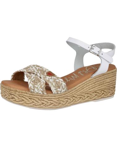 Sandalen für Damen OH MY SANDALS 5454 SANDALIAS DE CUNA CORRIDA DE MUJER BLANCO COMBINADO