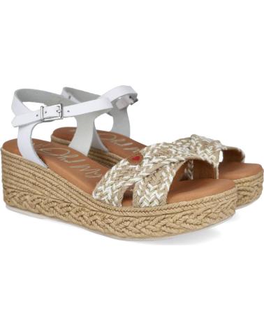 Sandalen für Damen OH MY SANDALS 5454 SANDALIAS DE CUNA CORRIDA DE MUJER BLANCO COMBINADO