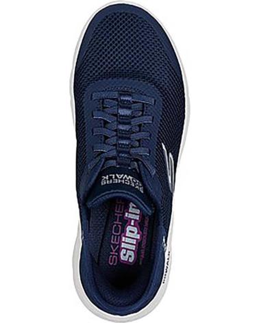 Woman Trainers SKECHERS 124836 GO WALK FLEX - GRAND ENTRY MUJER AZUL-BLANCO
