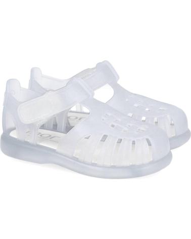 Infradito per Bambina e Bambino IGOR S10233-038 TOBBY VELCRO SANDALIAS CANGREJERAS UNISEX BLANCO