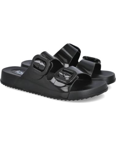 Chanclas de Mujer IGOR S10334-002 HABANA CHANCLAS PLAYA MUJER BRILLO NEGRO