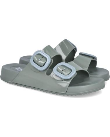 Chanclas de Mujer IGOR S10334-013 HABANA CHANCLAS PLAYA MUJER BRILLO VERDE