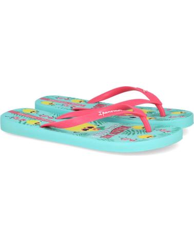 Tongs pour Fille IPANEMA 83592 MR WONDERFUL IV NINA VERDE-ROSA