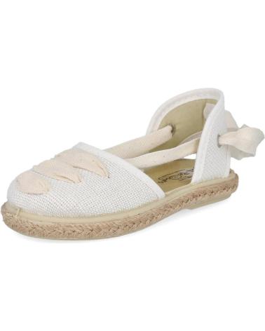 SANDALIAS LONA L&R SHOES VUL1006-LC-2 BLANCO BLANCO