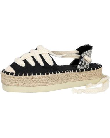 Woman and girl Sandals CONGUITOS BJSH355001 ALPARGATAS DE ESPARTO PARA NINA NEGRO