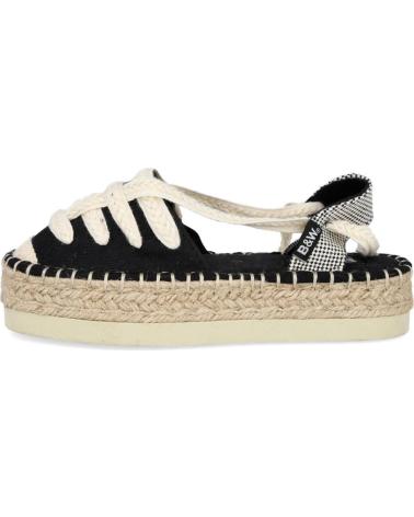 Woman and girl Sandals CONGUITOS BJSH355001 ALPARGATAS DE ESPARTO PARA NINA NEGRO