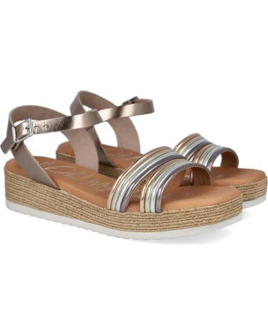 Sandalen für Damen OH MY SANDALS 5435 SANDALIAS DE CUNA PLANA DE MUJER CAVA COMBINADO