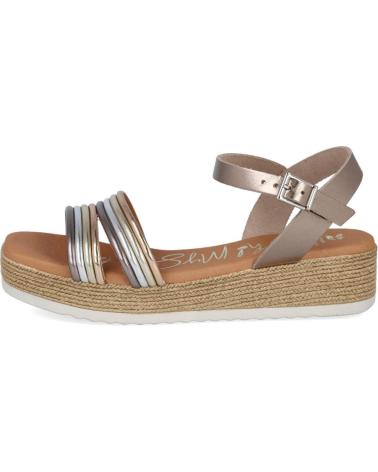 Sandalen für Damen OH MY SANDALS 5435 SANDALIAS DE CUNA PLANA DE MUJER CAVA COMBINADO