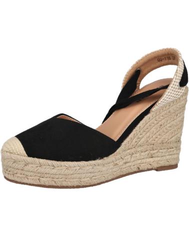 Sandals-De-Mujer-L&R-SHOES-LR-SHOES-QQ-116-ALPARGATAS-DE-CUNA-PARA-MUJER-NEGRO