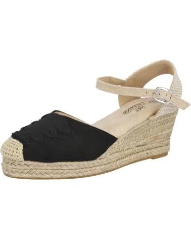 L&R SHOES CUNAS DE ESPARTO LR SHOES 10070-756750 EN PARA MUJER NEGRO