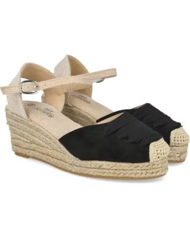 L&R SHOES CUNAS DE ESPARTO LR SHOES 10070-756750 EN PARA MUJER NEGRO