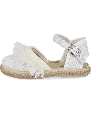 Sandalias de Niña L&R SHOES LR SHOES VUL1001-LC-TB ALPARGATAS ESPA BLANCO
