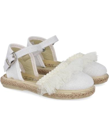 Sandalias de Niña L&R SHOES LR SHOES VUL1001-LC-TB ALPARGATAS ESPA BLANCO