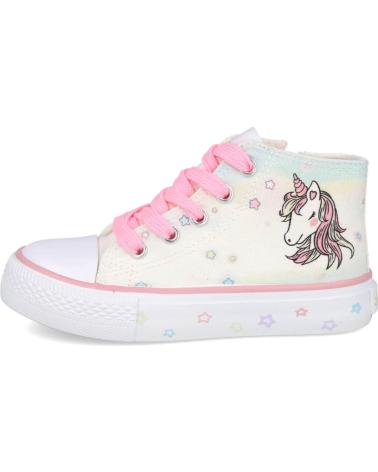 Sneaker für Mädchen BUBBLE BOBBLE BUBBLE KIDS C912 BOTAS DE LONA PARA NINA BLANCO