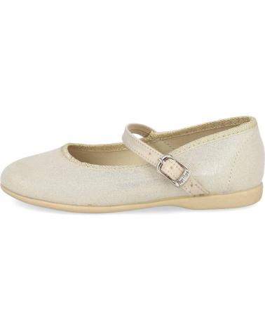 Sapatos de Menina BATILAS 107-109 MERCEDITAS DE LONA PARA NINA ORO