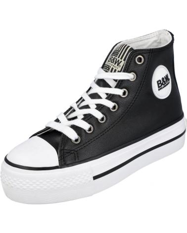 Sneaker für Mädchen CONGUITOS BJSH527060 ZAPATILLAS ALTAS UNISEX BASIC NAPA NEGRO