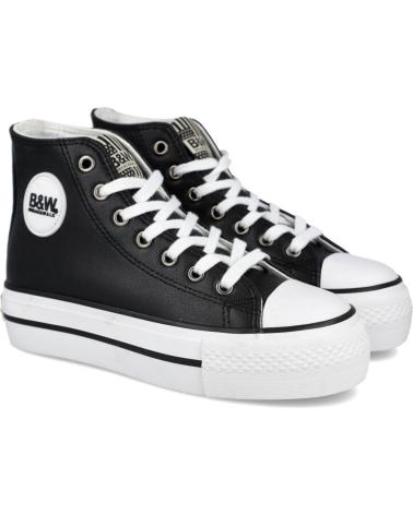 Sneaker für Mädchen CONGUITOS BJSH527060 ZAPATILLAS ALTAS UNISEX BASIC NAPA NEGRO