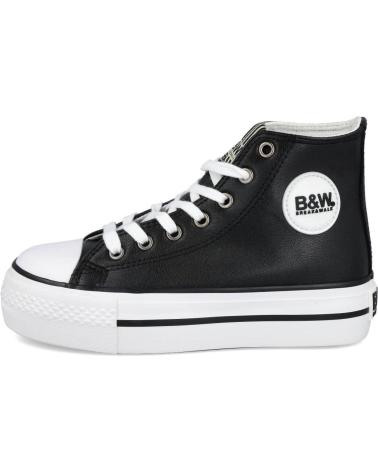 Sneaker für Mädchen CONGUITOS BJSH527060 ZAPATILLAS ALTAS UNISEX BASIC NAPA NEGRO
