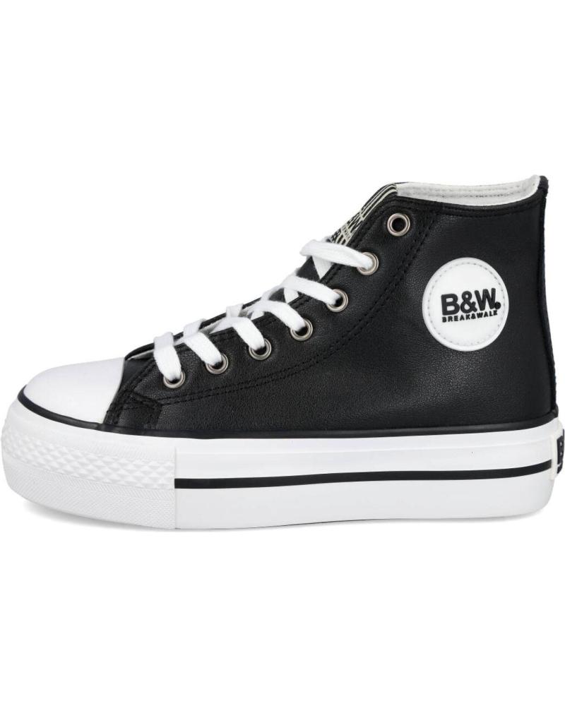 Sneaker für Mädchen CONGUITOS BJSH527060 ZAPATILLAS ALTAS UNISEX BASIC NAPA NEGRO