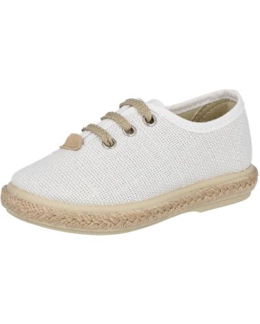 L&R SHOES ESPADRILLAS IN SPAGO VUL1000-LC PER BAMBINO BIANCHE BLANCO