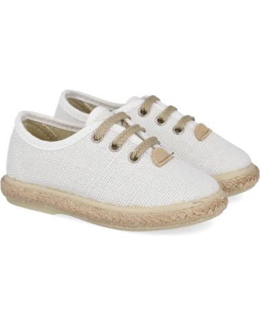 L&R SHOES ESPADRILLAS IN SPAGO VUL1000-LC PER BAMBINO BIANCHE BLANCO