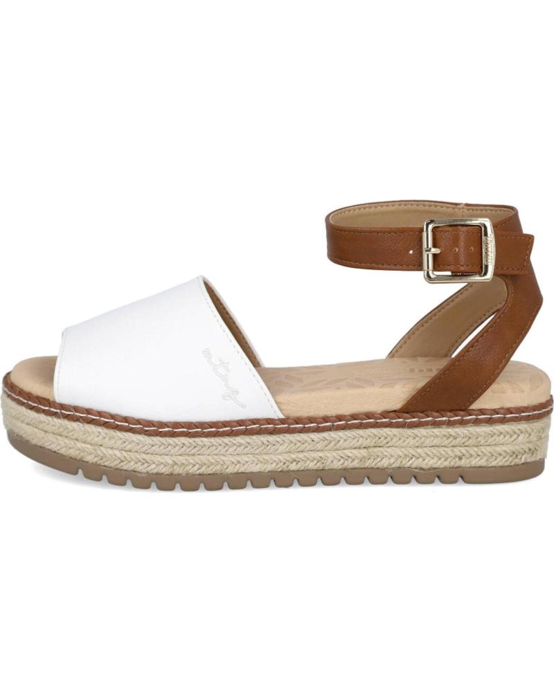 Sandalen für Damen MTNG 59617-C56023 AMELIE SANDALIAS DE BLOQUE PARA MUJER BLANCO