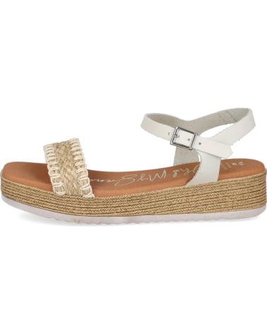Sandalen für Damen OH MY SANDALS 5428 SANDALIAS DE CUNA PLANA DE MUJER HIELO COMBINADO