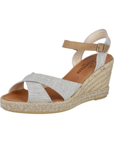 Sandalias de Mujer CALZAMUR 40204 CUNAS MUJER PLATA