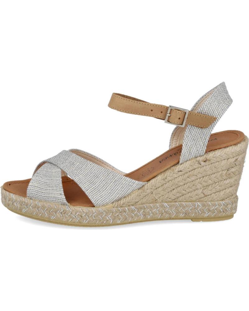 Sandalias de Mujer CALZAMUR 40204 CUNAS MUJER PLATA