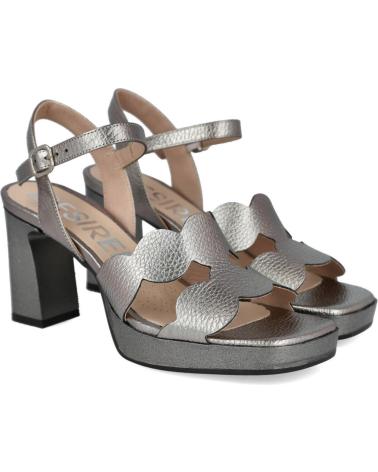 Sandalias de Mujer DESIREÉ DESIREE JUDIT7 SANDALIAS DE PIEL CON PLATAFORMA PLOMO