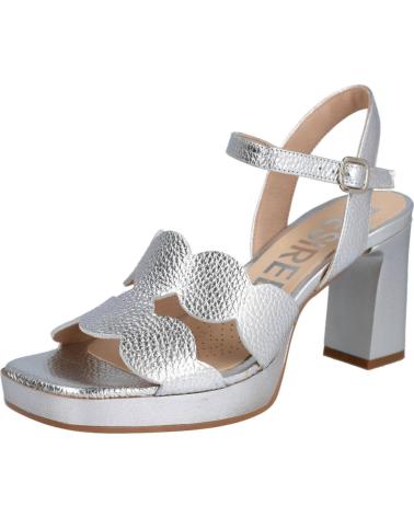 Shuhe ferse für Damen DESIREÉ DESIREE JUDIT7 SANDALIAS PIEL TACON MUJER PLATA