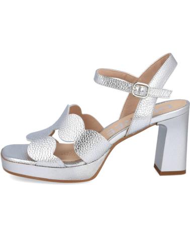 Shuhe ferse für Damen DESIREÉ DESIREE JUDIT7 SANDALIAS PIEL TACON MUJER PLATA