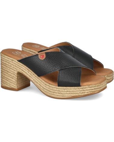 Sandales pour Femme OH MY SANDALS 5465 ZUECO DE TACON DE MUJER DOYA NEGRO