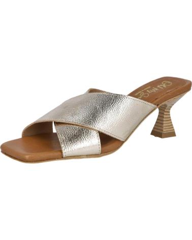 Sandales pour Femme OH MY SANDALS 5368 ZUECOS DE TACON MEDIO MUJER DUNA CHAMPAN