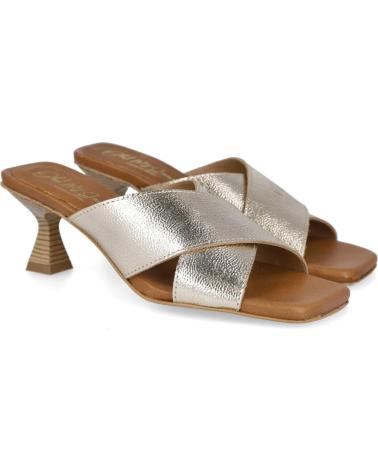 Sandales pour Femme OH MY SANDALS 5368 ZUECOS DE TACON MEDIO MUJER DUNA CHAMPAN