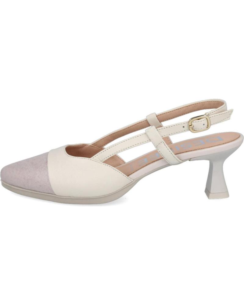 Sandali per Donna DESIREÉ DESIREE MAIA25 ZAPATOS DE PIEL CON TACON BAJO PARA MUJER BEIGE