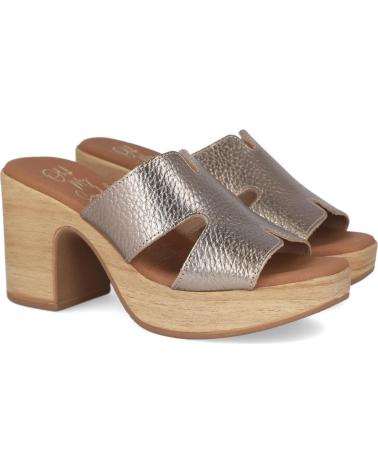 Sandales pour Femme OH MY SANDALS 5389 ZUECOS DE TACON ALTO MUJER DUNA CAVA