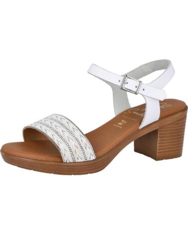 Sandálias de Mulher OH MY SANDALS 5267 SANDALIAS DE TACON MEDIO MUJER BLANCO COMBINADO