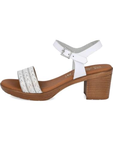 Sandálias de Mulher OH MY SANDALS 5267 SANDALIAS DE TACON MEDIO MUJER BLANCO COMBINADO