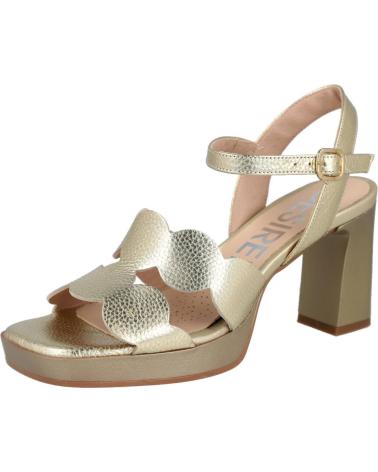 Sandalias de Mujer DESIREÉ DESIREE JUDITH7 SANDALIAS DE PIEL CON PLATAFORMA PARA MUJER CHAMPAN