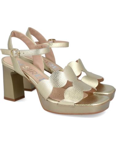 Sandalias de Mujer DESIREÉ DESIREE JUDITH7 SANDALIAS DE PIEL CON PLATAFORMA PARA MUJER CHAMPAN