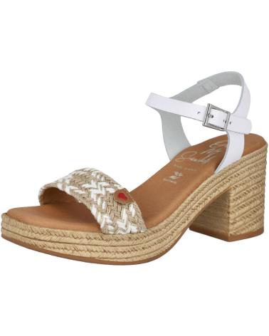 Sandales pour Femme OH MY SANDALS 5467 SANDALIAS DE TACON DE MUJER BLANCO COMBINADO