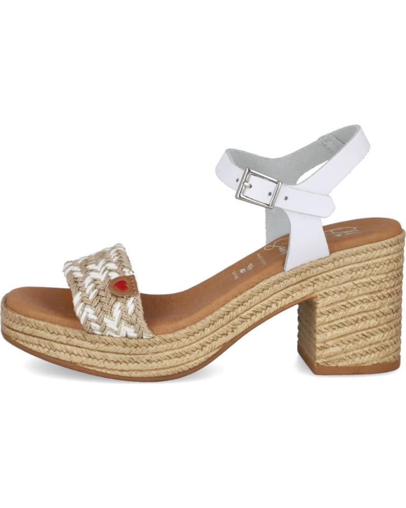 Sandales pour Femme OH MY SANDALS 5467 SANDALIAS DE TACON DE MUJER BLANCO COMBINADO