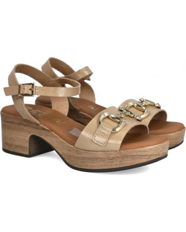 Sandalen für Damen OH MY SANDALS 5383 SANDALIAS DE TACON MEDIO MUJER DUNA CAMEL