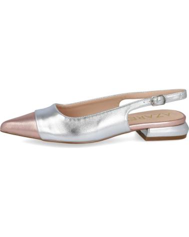 Sandalias de Mujer AZAREY 574H348 BAILARINA DESTALONADA BICOLOR MUJER PLATA
