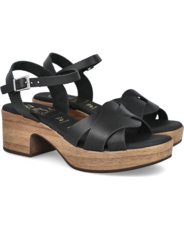 Woman Sandals OH MY SANDALS 5384 SANDALIAS DE TACON MEDIO MUJER NEGRO