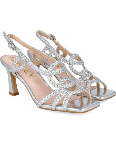 Sandalias de Mujer AZAREY 562H280M SANDALIA TACON TIRAS MUJER PLATA