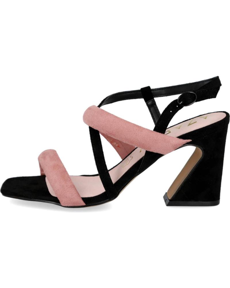 Woman Sandals AZAREY 563H460 SANDALIA TACON COMBINADA MUJER NEGRO