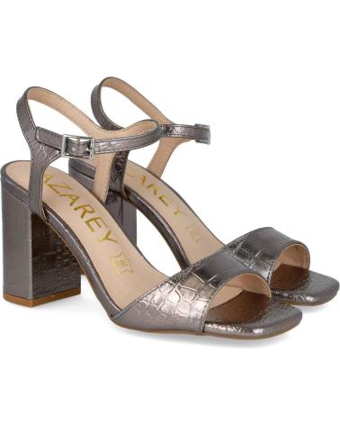 Woman Sandals AZAREY 494H153 SANDALIA TACON ESTAMPADO COCO MUJER PLOMO